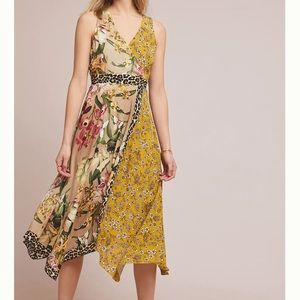 Kachel x Anthropologie Sofia Wrap Patterned Dress